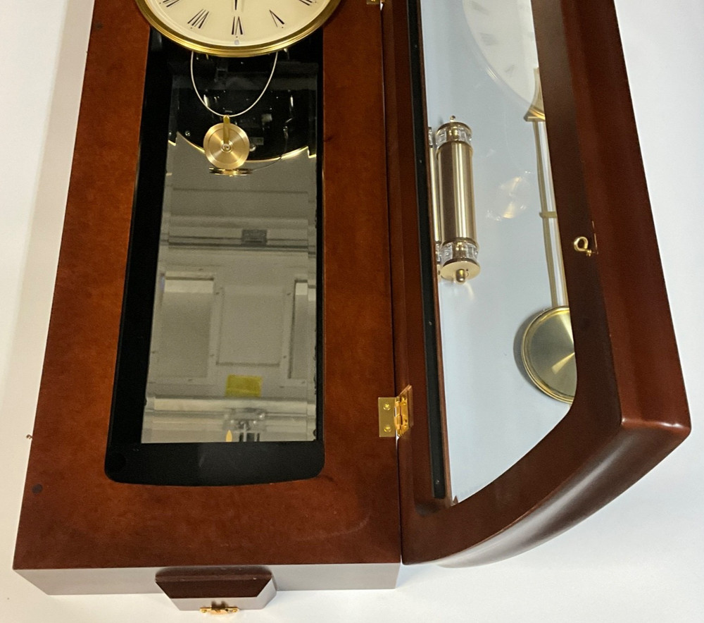 SEIKO EMBLEM WALL CLOCK, AHS001BH, DAMAGED, READ!