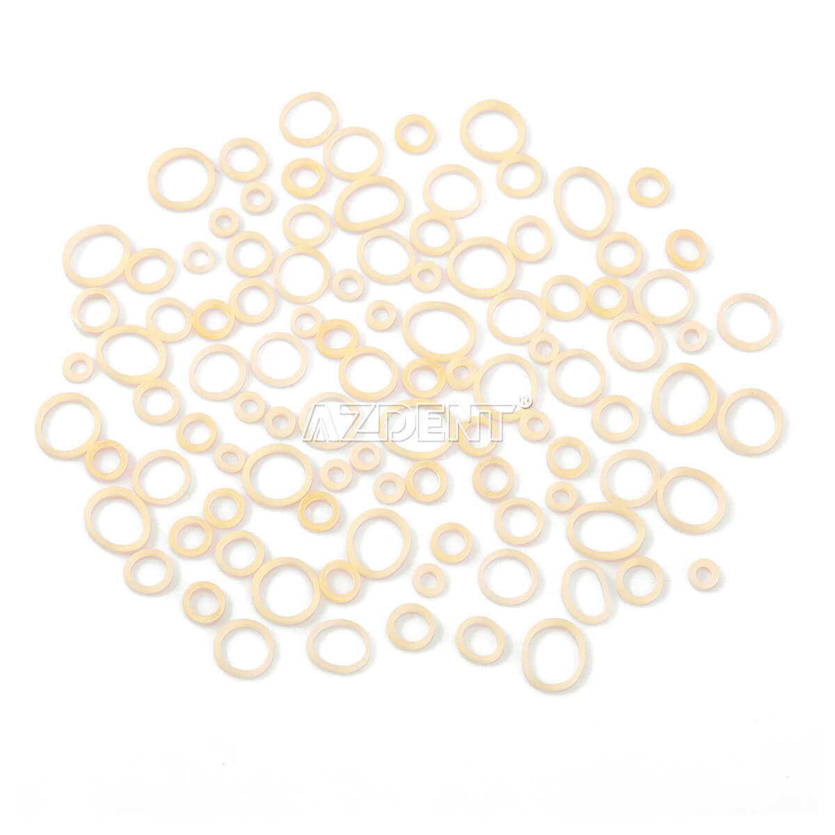 AZDENT 5000Pcs Dental Orthodontic Elastics Braces Rubber Bands 3.5/5.0/6.5OZ