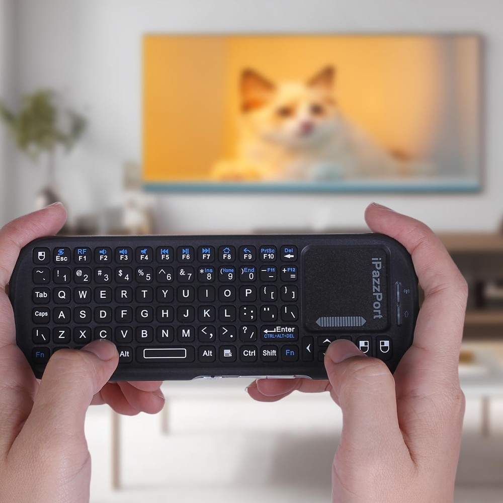 2.4G+Bluetooth Wireless Mini Keyboard with Touchpad and Compact Design,Portab...