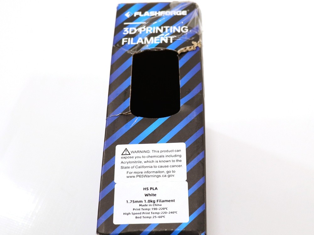FlashForce HS PLA 1.75mm 1KG White 3D Printer Filament