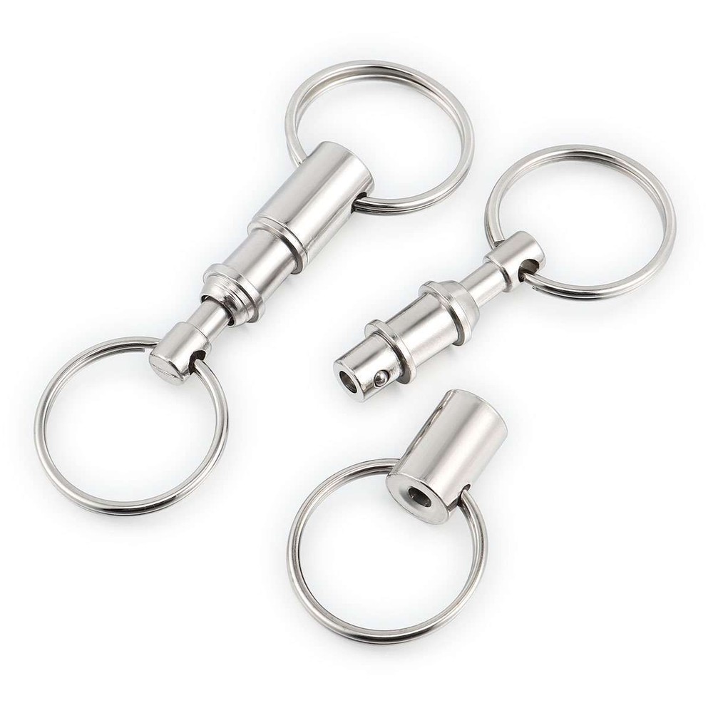 10PCS Detachable Pull Apart Quick Release Keychain Key Rings Key Chain