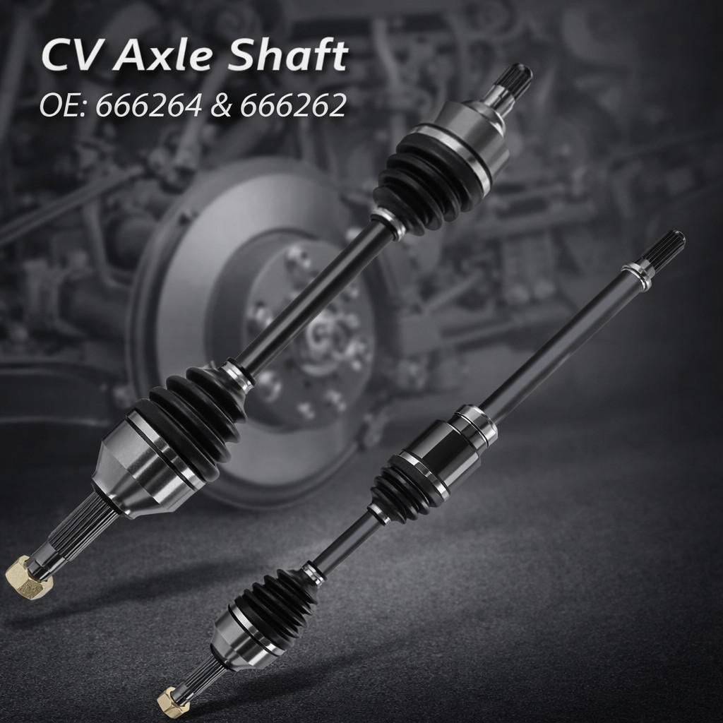 2 Front CV Axle Shaft Assemblies SurTrack Set for Nissan Altima Rogue FWD w/ A/T