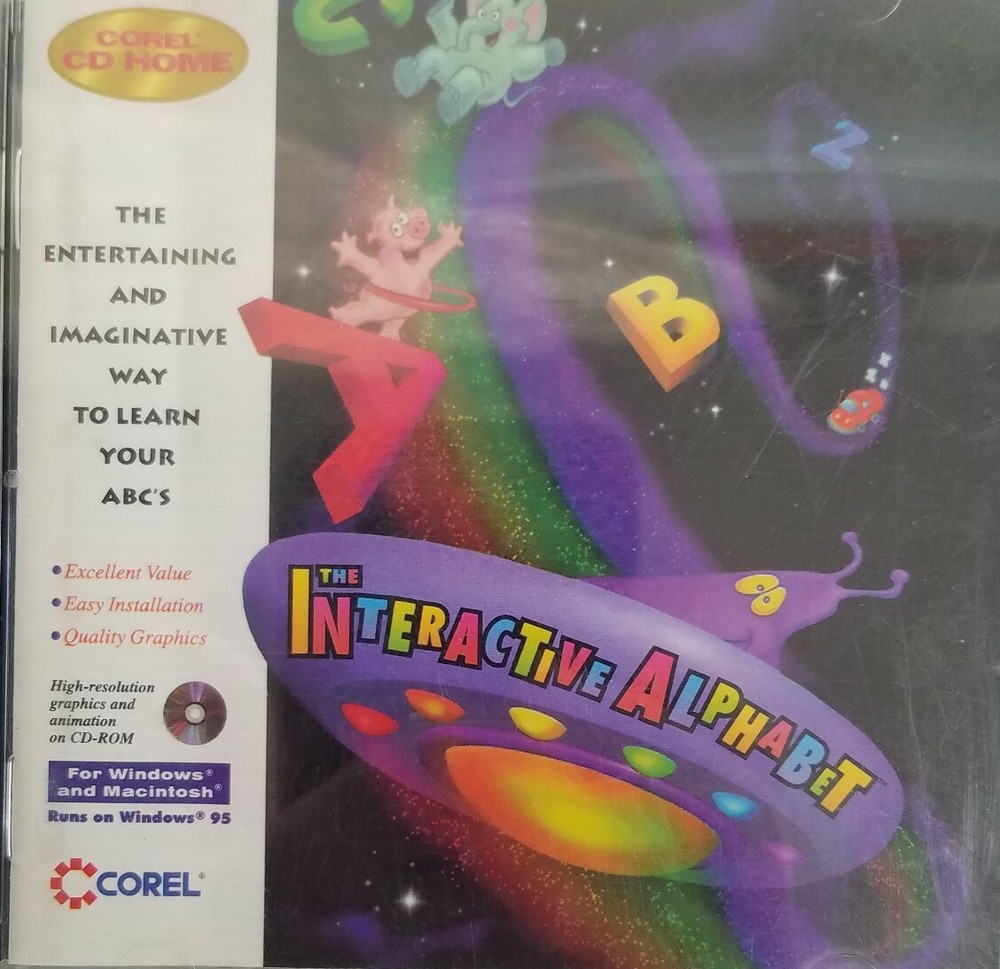 The Interactive Alphabet (PC, Program) Corel Y