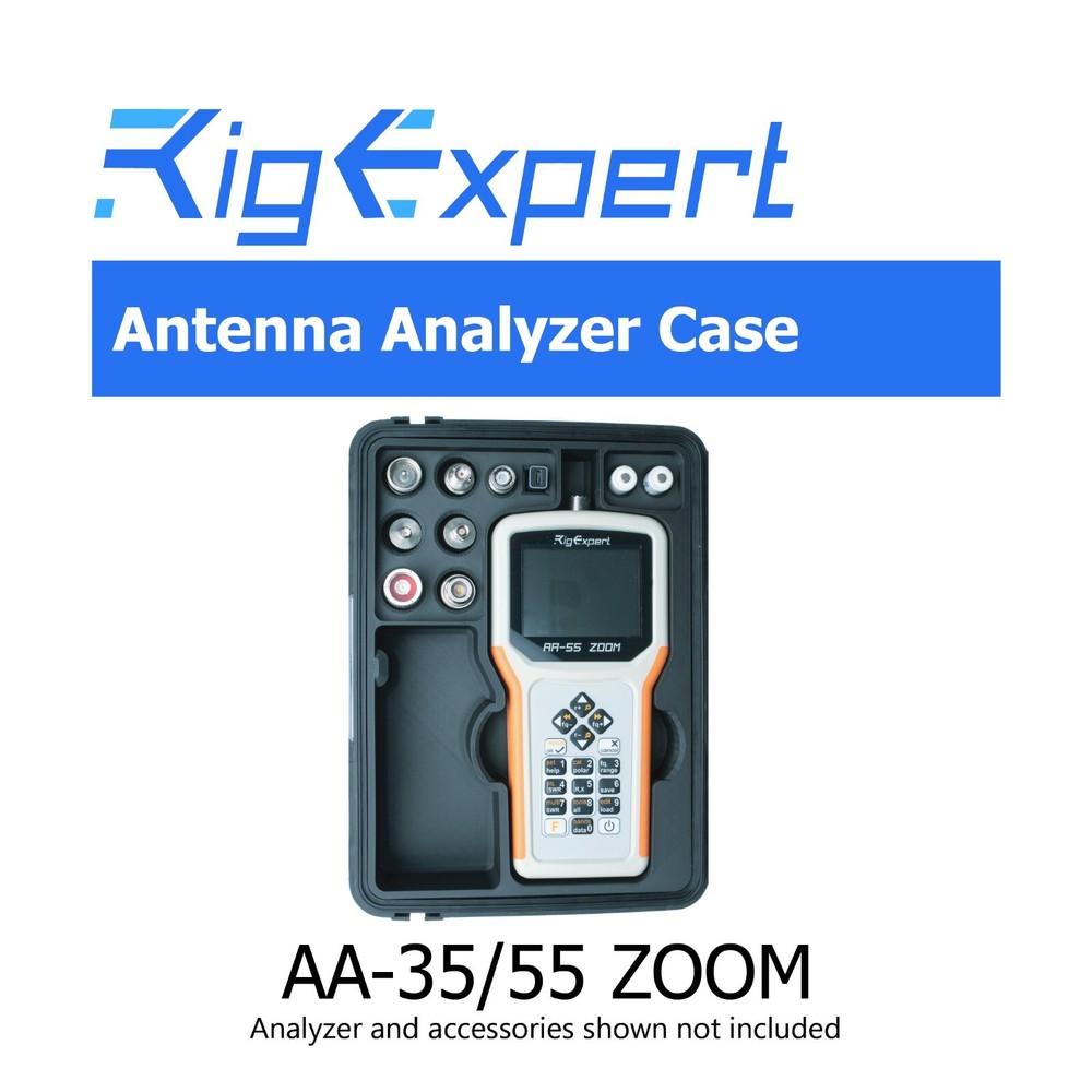 RigExpert AA-35 & AA-55 ZOOM Portable Antenna Analyzer Custom Carry Storage Case