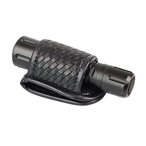 Premium Durable Flashlight Holder - Basketweave Duty Belt Flashlight Holster