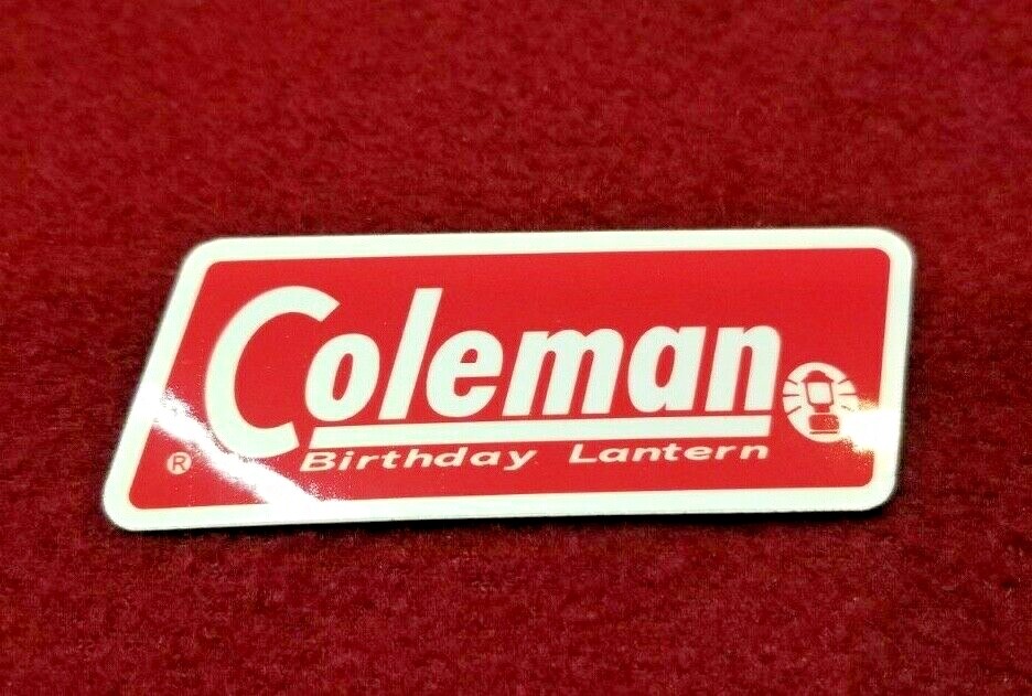 Coleman Lantern Sticker Decal "Birthday Lantern" Edition.