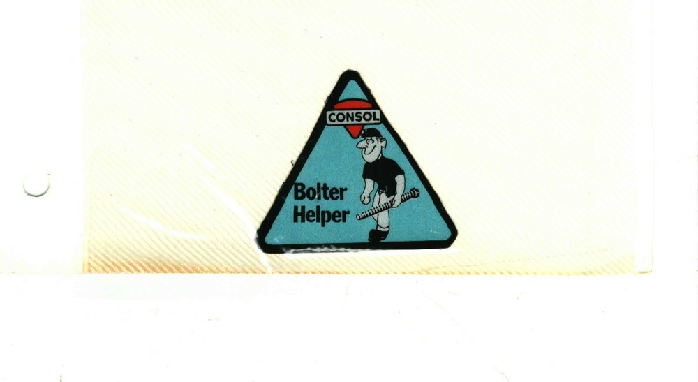 NICE CONSOL BOLTER HELPER JOB CLASSIFICATION COAL CO. COAL MINING STICKER # 85