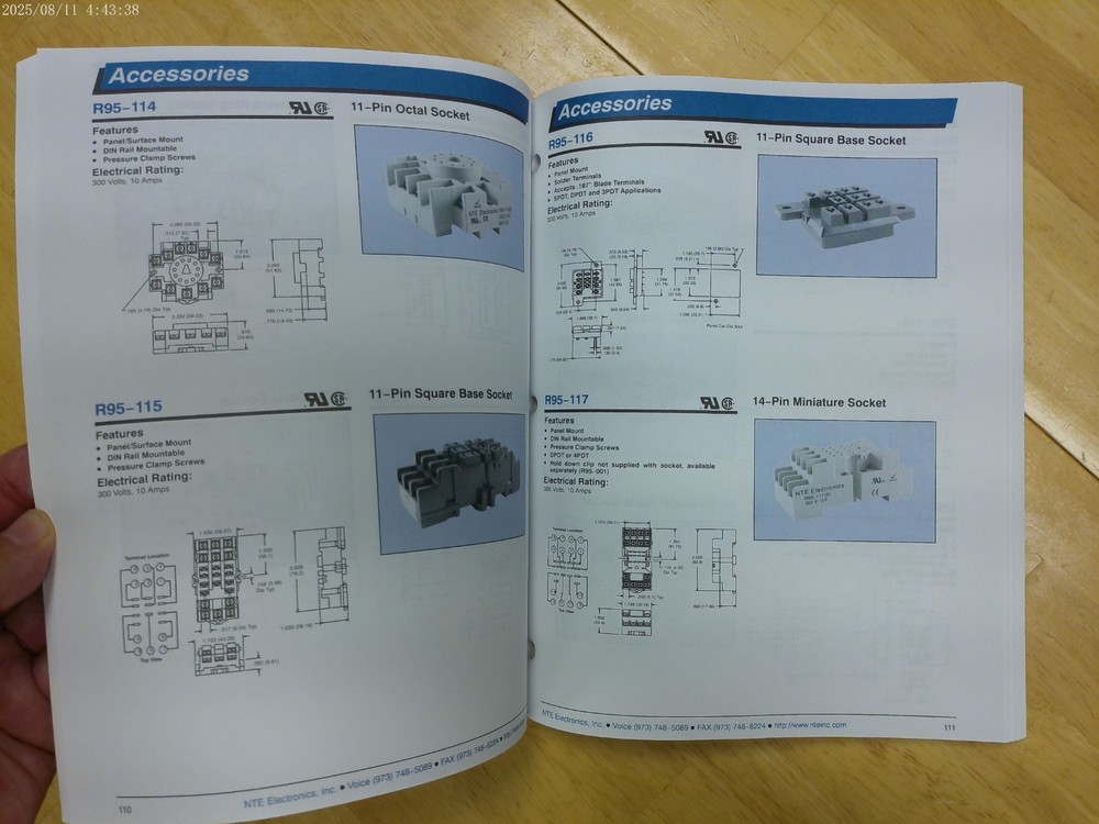 NTE RELAY & SWITCH CATALOG EL1001-01 NOS 237 PAGES