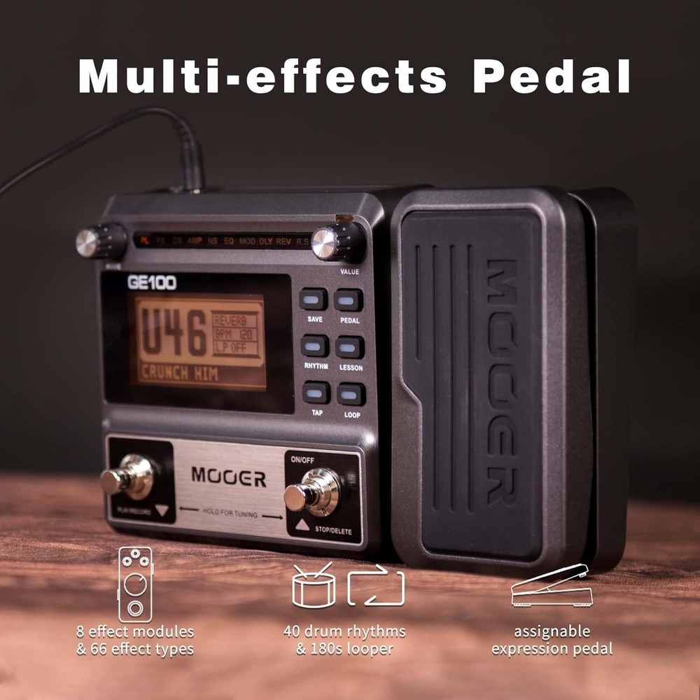 Multi-Effects Pedal for Distortion & Wah