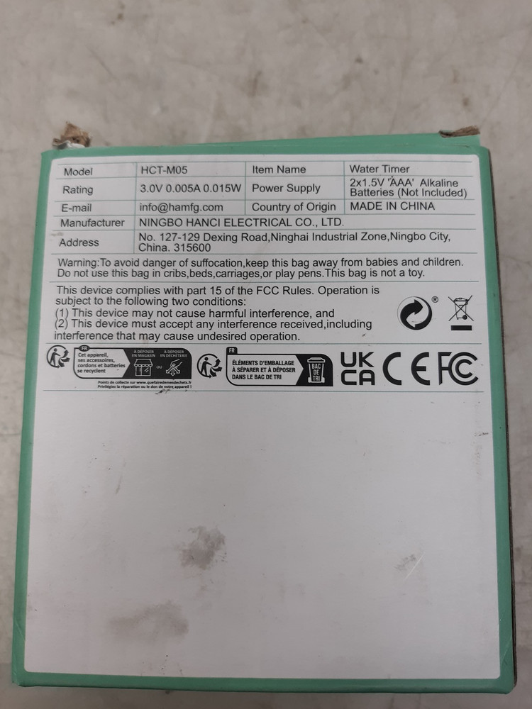 Eshico HCT-M05 Water Timer – Automatic Irrigation Controller
