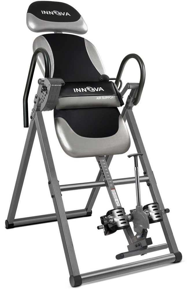 Innova ITX9900 Inversion Table with Air Lumbar Support, One Size, Black/Gray