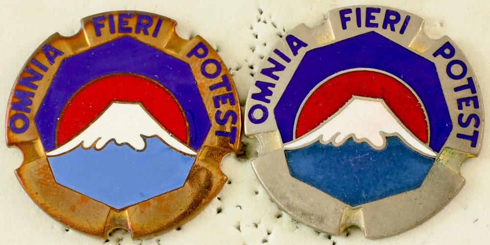PAIR US Army Japan Crest DI/DUI CB D22/NS Meyer HM VARIATIONS