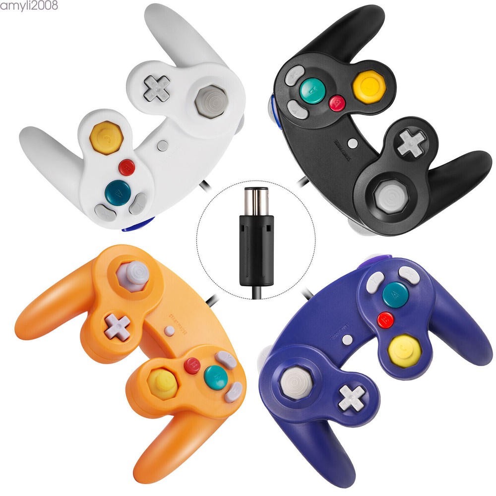 Wireless Game Controller W/ Adapter /Wired For Gamecube Retro Classic GC NGC