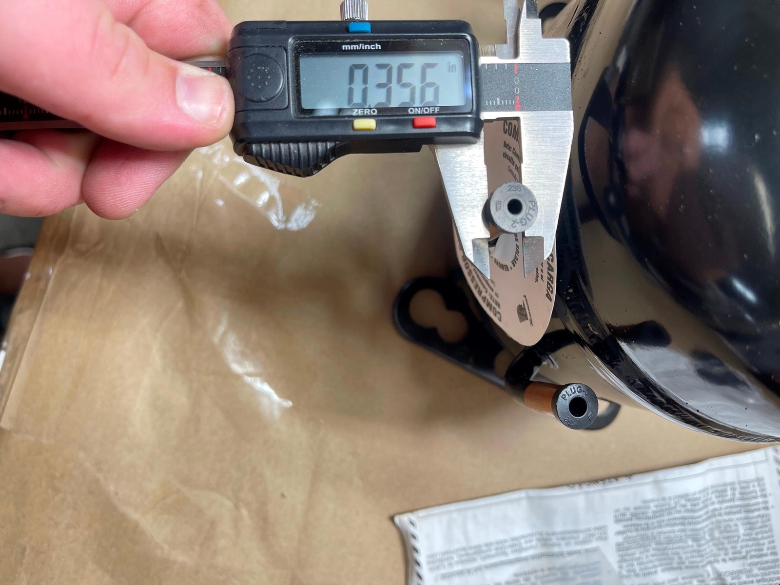 Tecumseh 1/2 Ton 5800BTU Compressor AE1164E-209-J7 AE4450Z-AA1A R404A 115V