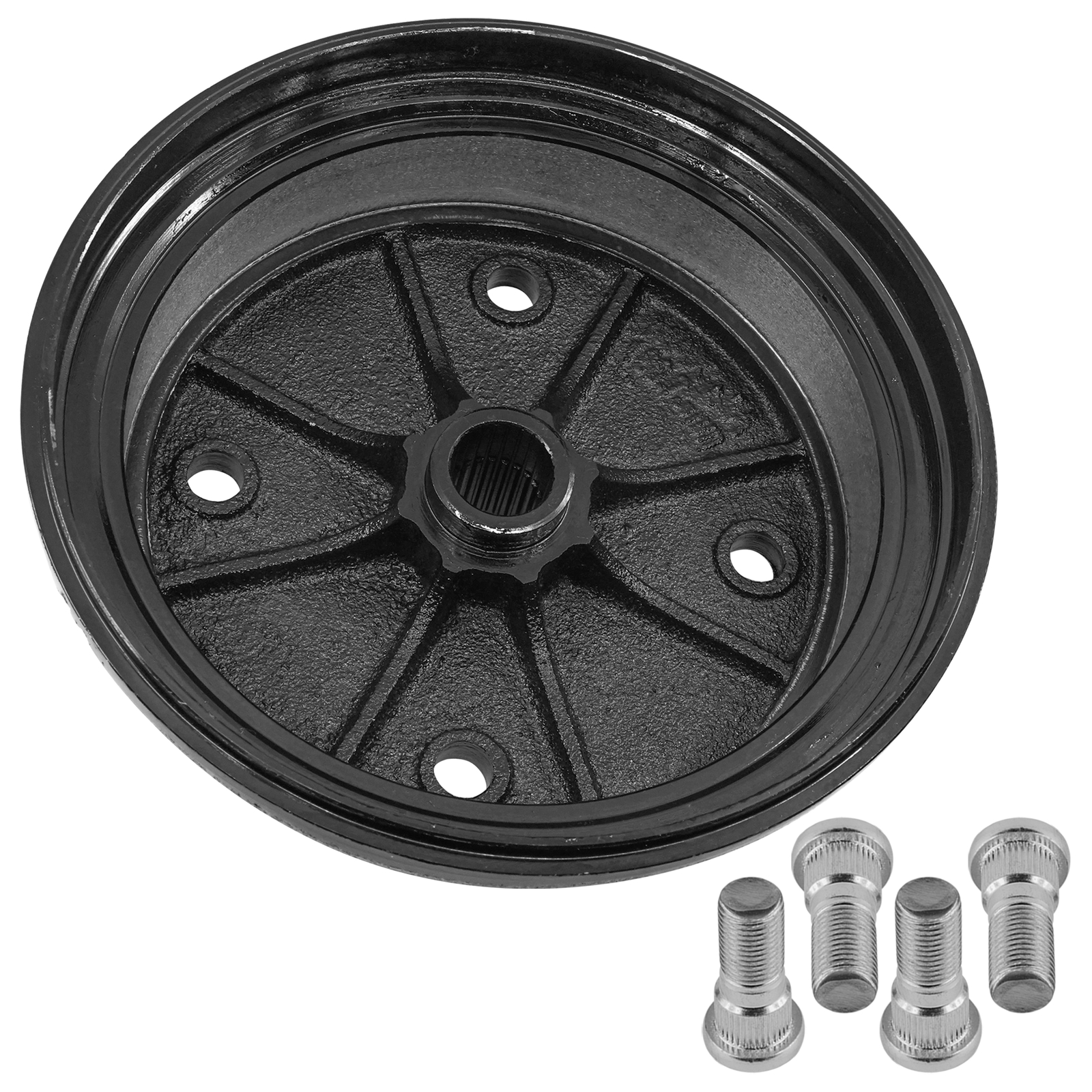 Front Brake Drum Wheel Hub W/ Bolts for Kawasaki Mule 3010 KAF620 KAF950 2001-08