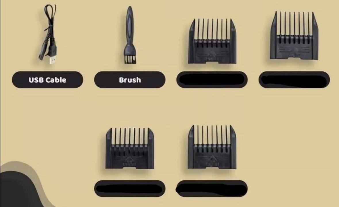 Pet Dog Cat Grooming Kit Rechargeable Cordless Electric Hair Clipper Trimmer Set