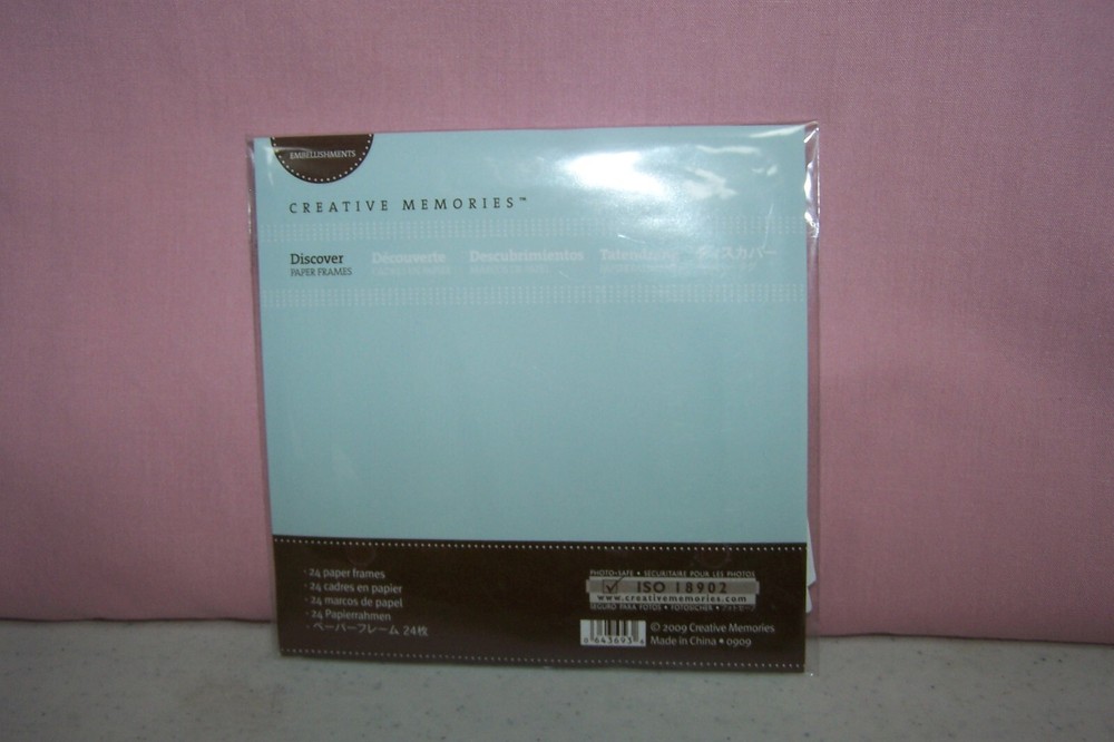 2009 Creative Memories Paper Frames DISCOVER 24 Paper Frames NEW in Pack