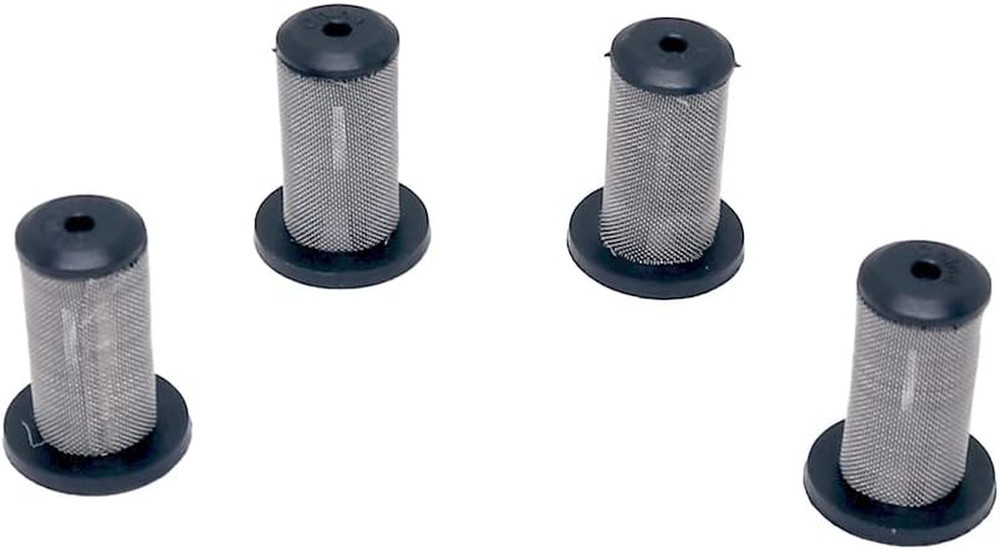 Broadcast Spray Boom Nozzle Strainers - 100 Mesh, Black, 4 Pack