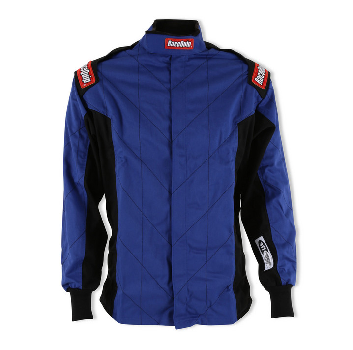 Racequip 131923RQP Single Layer Fire Suit Jacket - Blue, Medium