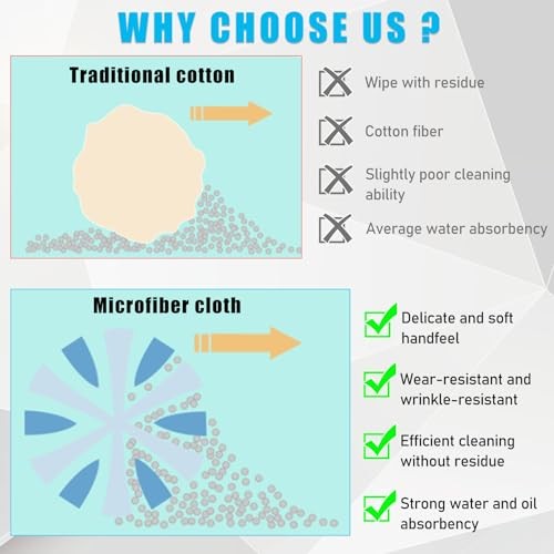 Car Screen Cleaner, Microfiber Auto Screen Cleaning Pad, Foldable Square,1Pcs