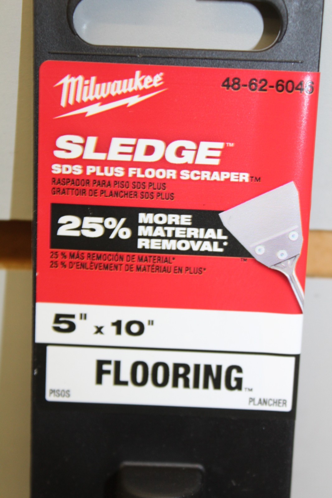 Milwaukee 48-62-6046 SDS+ 5" x 10" Floor Scraper New FREE SHIPPING