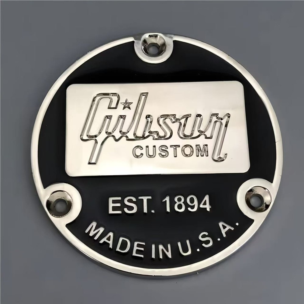 Guitar Toggle Switch Back Plate for Gibson Custom EST.1894 black-chrome
