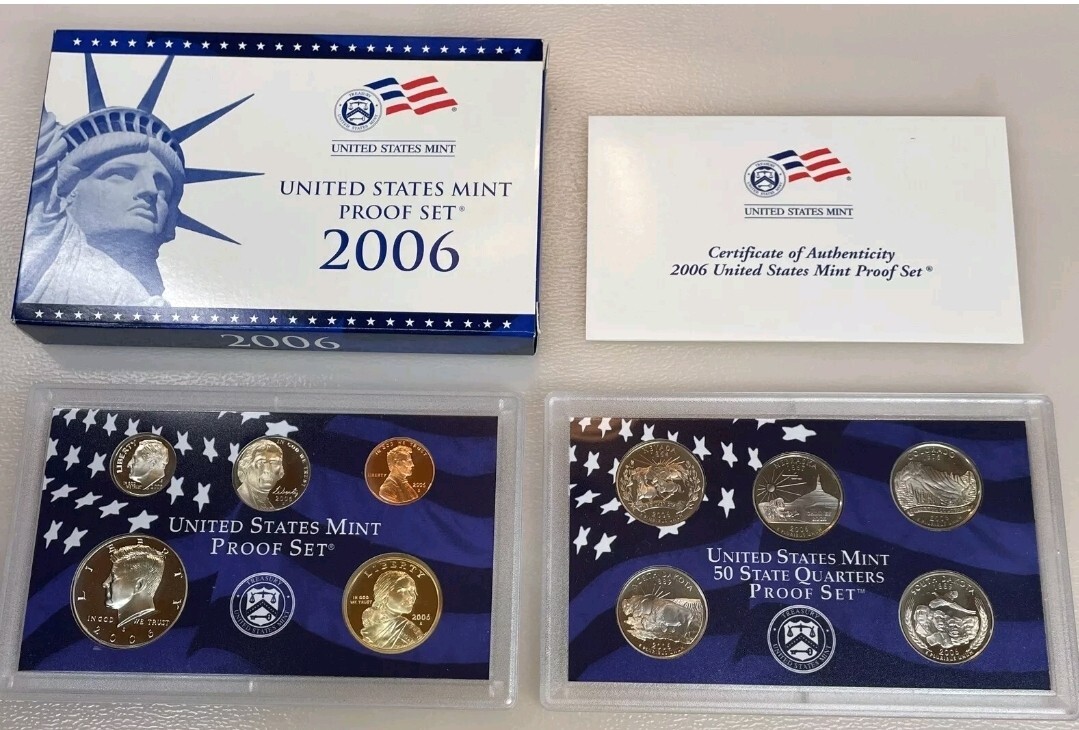 1999-2008 US Mint Proof Sets OGP Box & COA Lot of 109 Coins 10 Annual Sets Lot