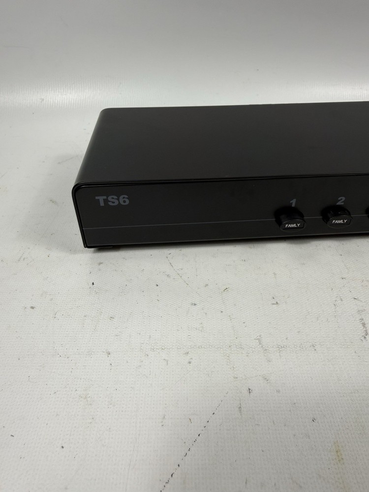 Theater Solutions TS6 Dual Input 6 Zone 12 Speaker Selector Box Volume Controls