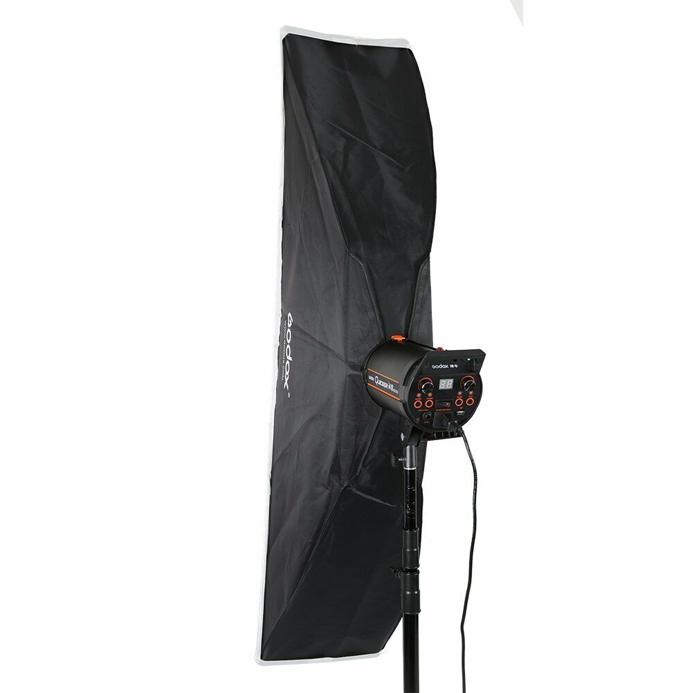 Godox 35x160cm Strip Softbox Bowens Mount + Grid + Light Stand for Studio Strobe
