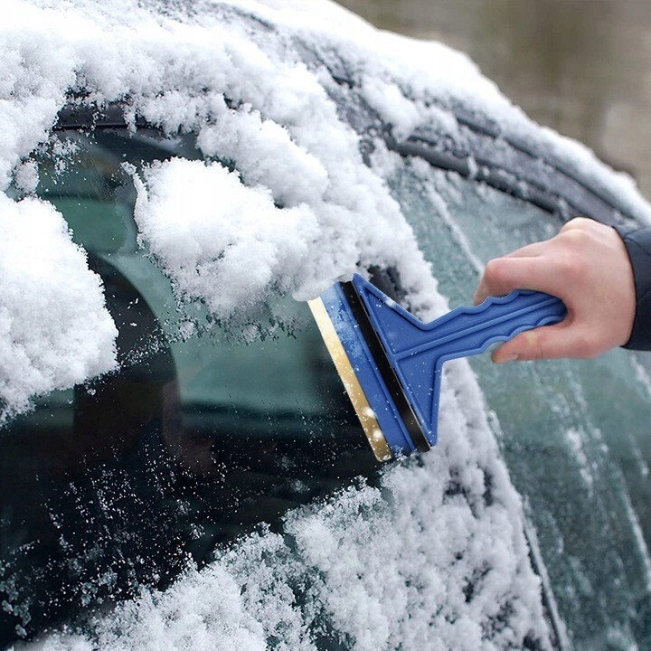 Car Windscreen BRASS Technology Rubber Ice Scraper Frost Windshield De-icer