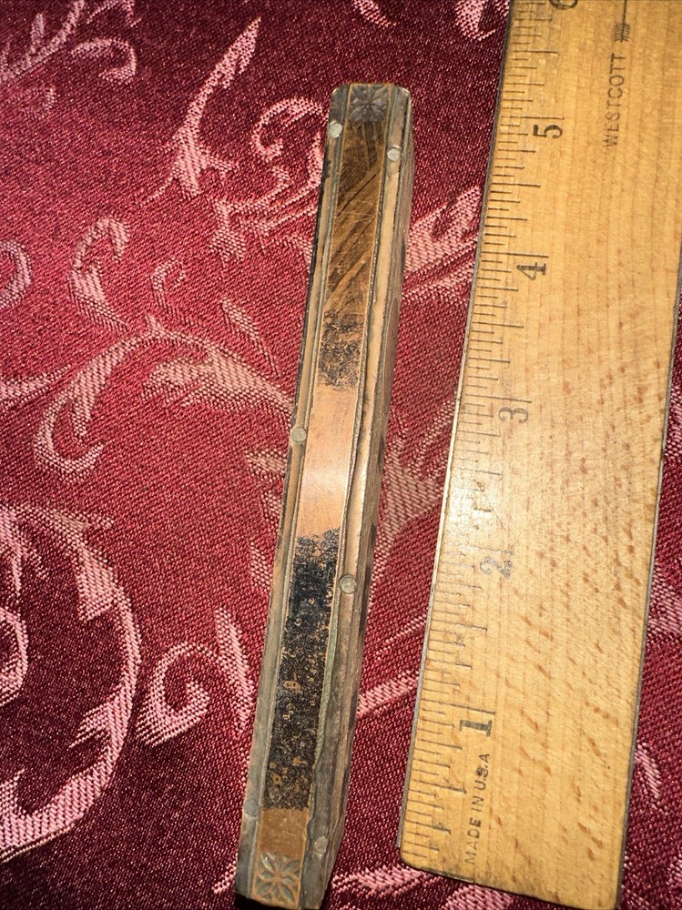 Printing Block “ Decorative Border Edge “ Copper Face