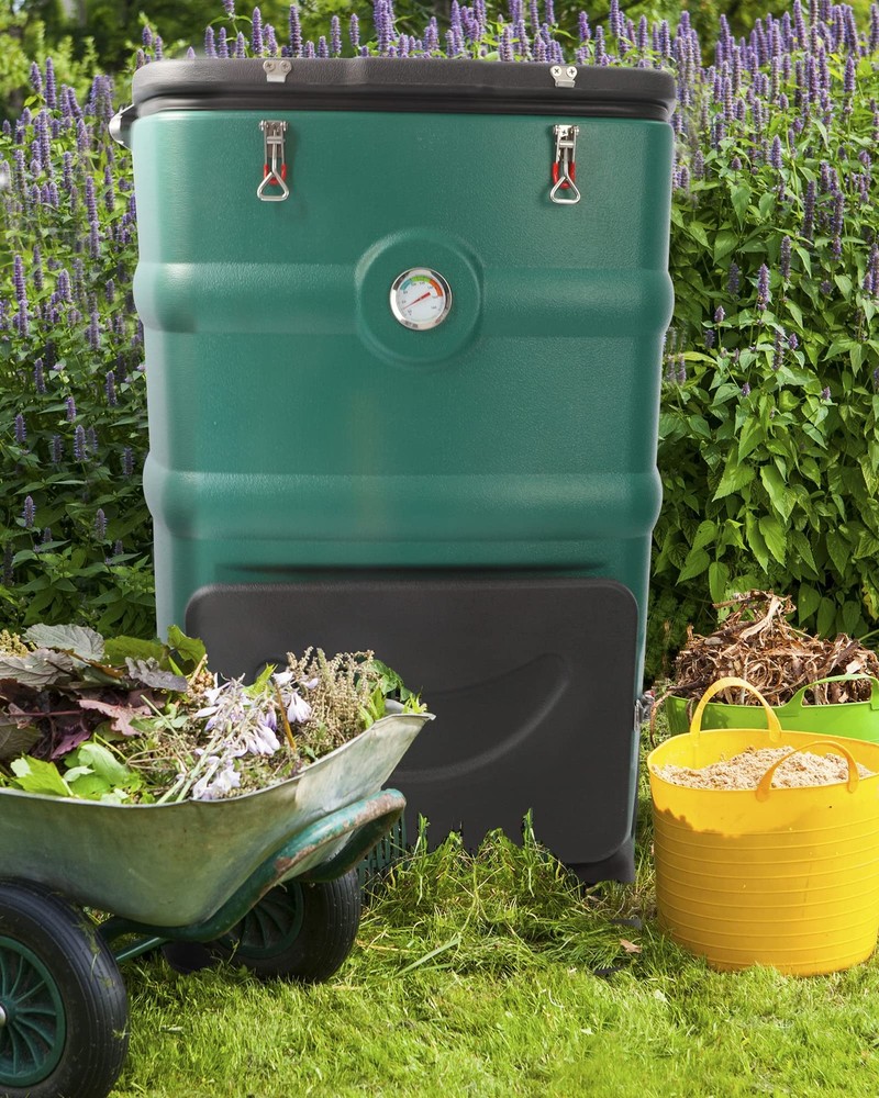 Insulated Compost Bin with Ventilation System - Quickly Composting All Year R...
