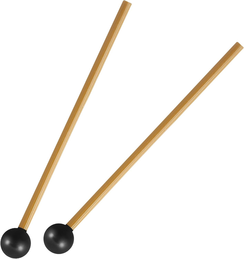 2 Pcs Glockenspiel Mallets, Xylophone Mallets Rubber Bell Mallets Percussion, 7.