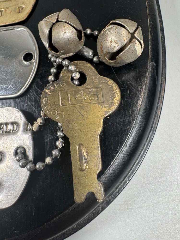 WWII US Military Dog Tags Lot 5 Notched T43 Army Navy Named IDs RARE