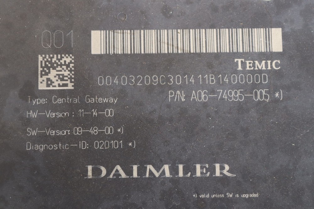 2008-2017 FREIGHTLINER CASCADIA 125 DAIMLER CHASSIS CONTROL MODULE UNIT OEM