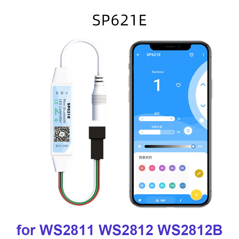 RGB RGBW LED Strip Controller Bluetooth Control for WS2811 WS2812B Pixel Lights