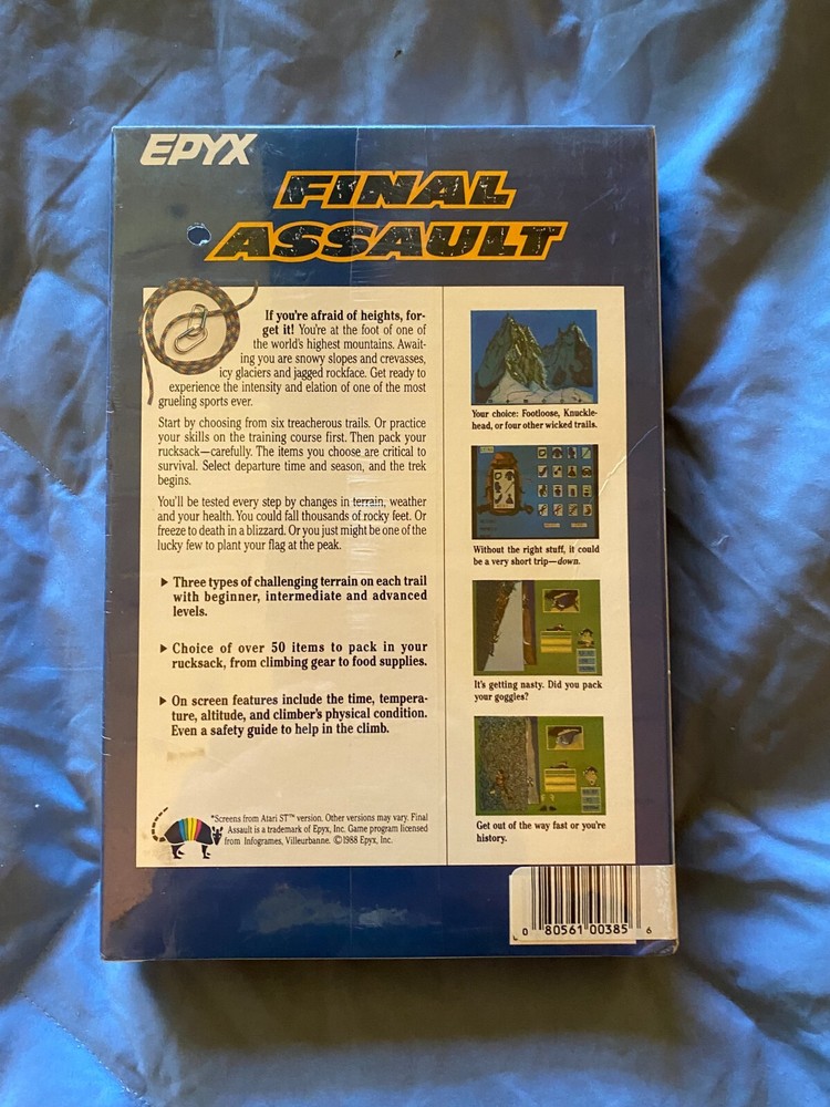 Final Assault Atari 1040/520 ST NEW Disk by Epyx