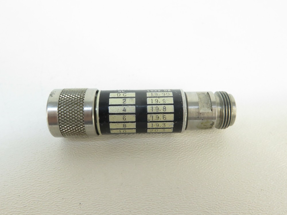 Weinschel Engineering 1-20N Fixed Attenuator - 12.4GHz, 5W, N-type