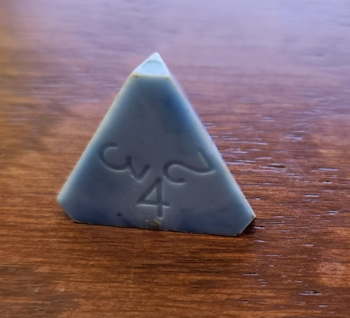 Blue D4 Gamescience  vintage RPG Dungeons Dragons D&D Pathfinder dice