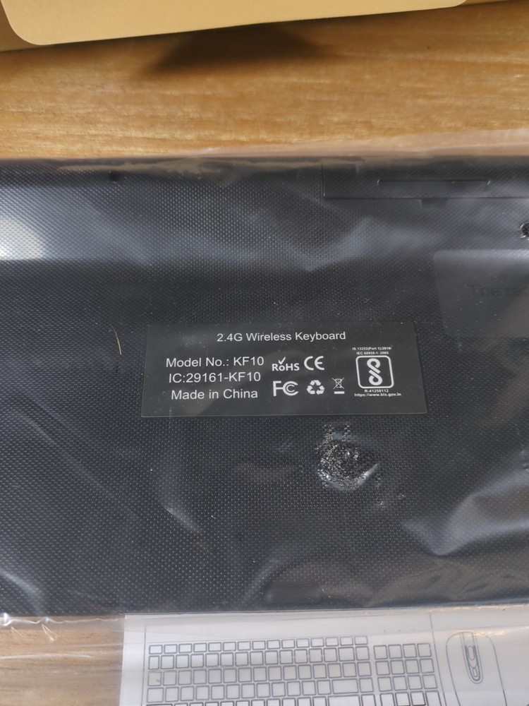 Maroon Black 2.4G Wireless Keyboard And Mouse Set With Receiver