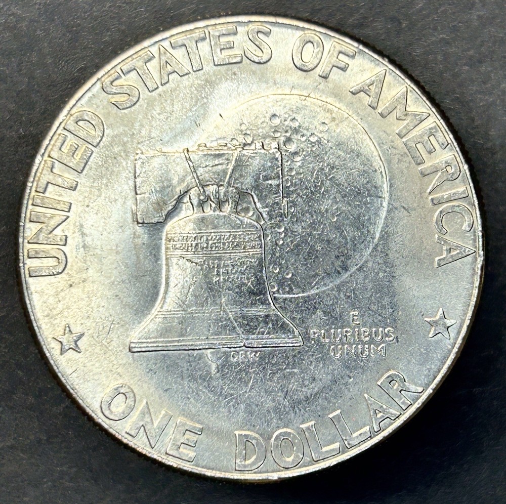 Reverse Bold Lettering 1976 D Type 1 Bicentennial Eisenhower Dollar Coin