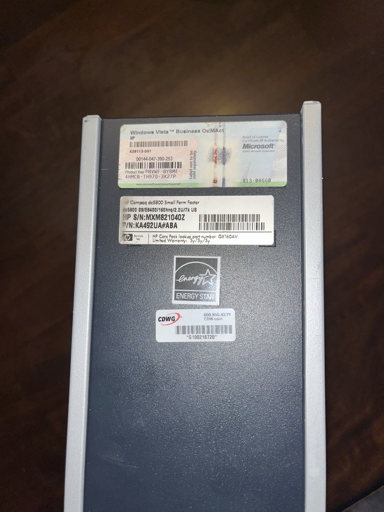 HP Compaq dc5800 small form factor desktop computer #05