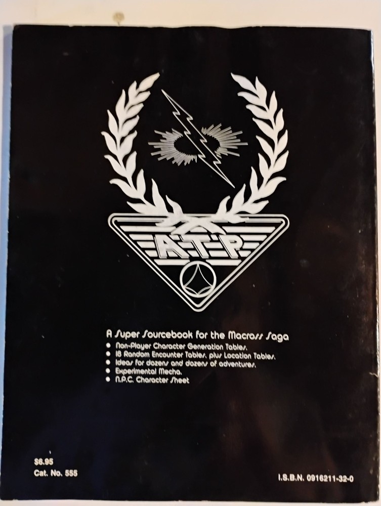 Robotech RPG: RDF Accelerated Training Program (1988 Palladium) Fair