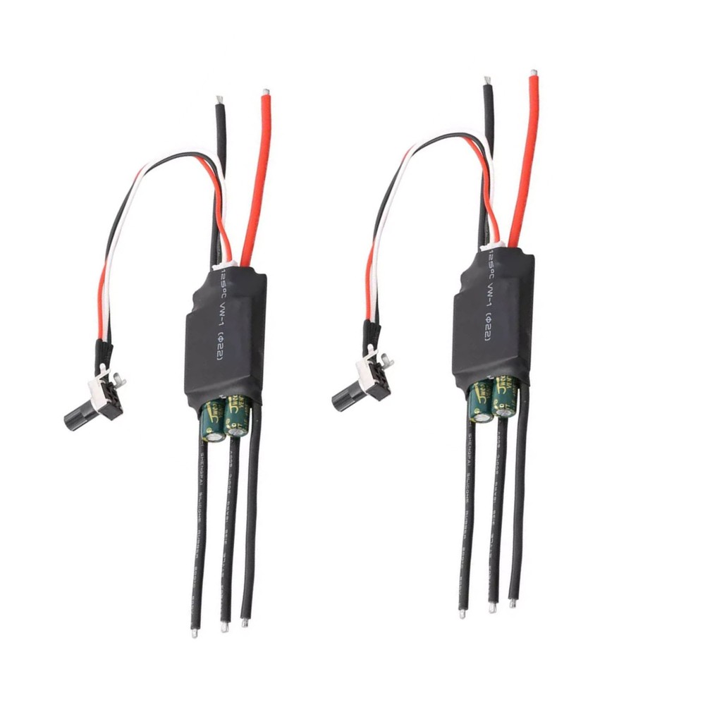 DC 200W 7-24V 2pcs 3-phase Brushless Motor Driver BLDC ESC Speed Controller