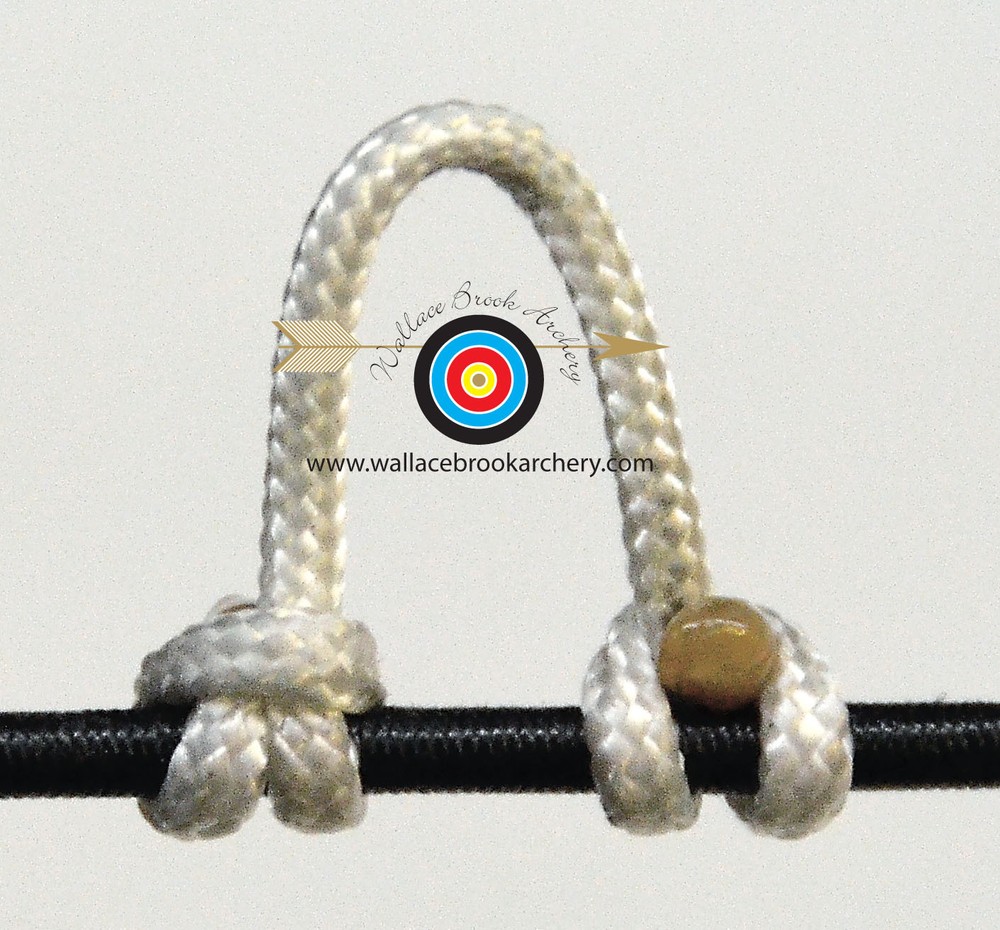 White Archery Release Bow String Nock D Loop Bowstring BCY #24
