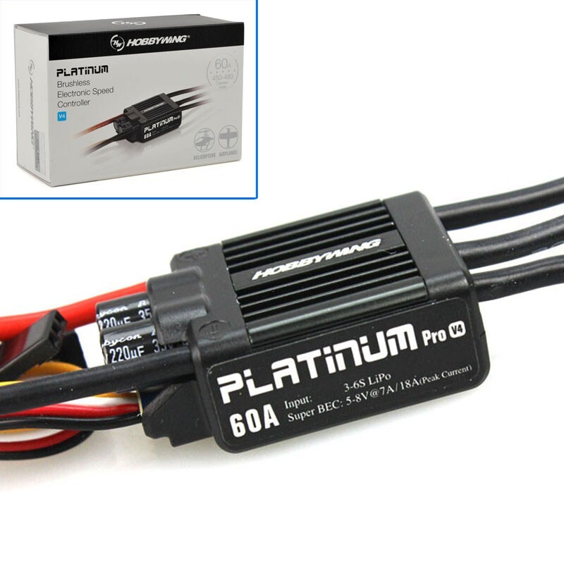 HOBBYWING Platinum 60A V4 RC Model Brushless Motor ESC Speed Controller