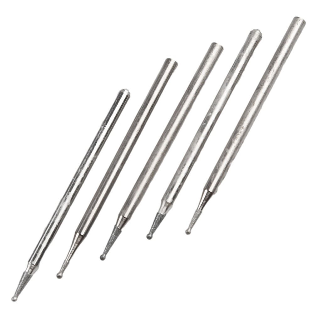 Premium 5pcs Round Burr Drill Bits 0 5mm8mm Cutting Grinding Tool