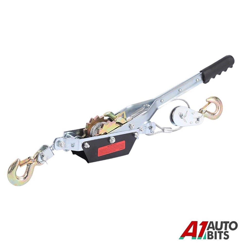 4T Ton Hand Power Puller Winch Tool Car Pull Hoist Trailer Machine Boating