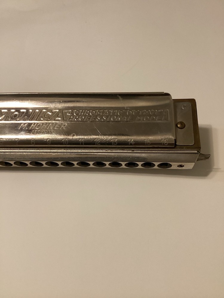 Hohner Chromonica 64 Vintage Harmonica Key of C, Missing Slider Button