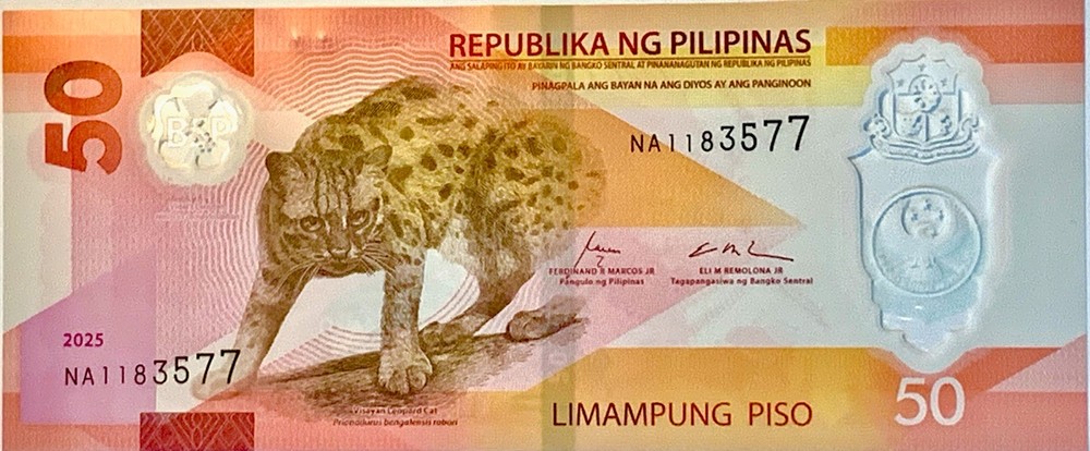 2025, PHILIPPINES Central Bank 50 PESOS POLYMER NOTE, UNC +++